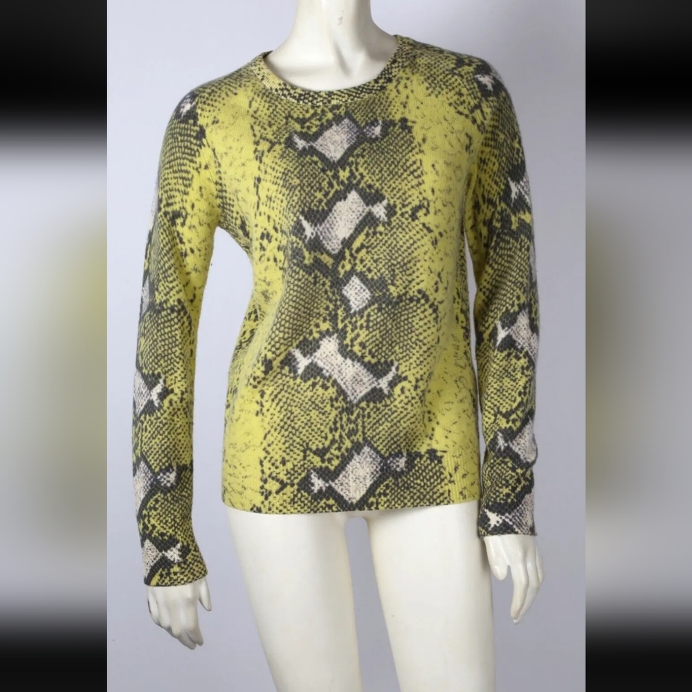 Cashmere sweater Equipment snake print